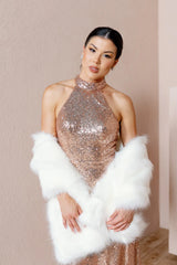 Ellapink Fur Shrug White | Ready To Ship