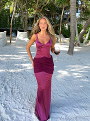 BREANNE MAXI DRESS BURGUNDY