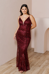 Ellapink Geo Sequin Dress | Made To Order