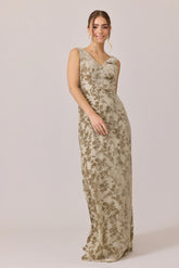 Ellapink Floral Burnout Velvet Dress | Made To Order