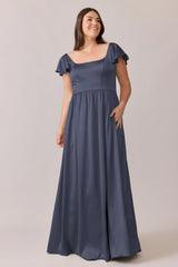 Ellapink Satin Dress | Made To Order