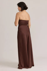 Ellapink Satin Dress | Ready To Ship | Mahogany