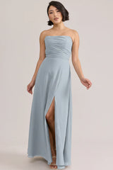 Ellapink Chiffon Dress | Ready To Ship | Sky Blue