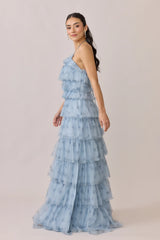 Ellapink Tulle Floral Print Dress | Made To Order