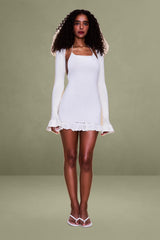 Crochet Halter Mini Dress