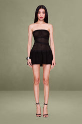 Strapless Crochet Dress