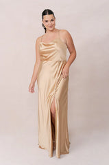 Ellapink Satin Dress | Made To Order