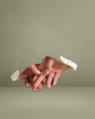 Black Contrast Long-Sleeve Sweater Mini Dress