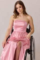 Ellapink Satin Dress | Made To Order