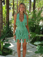 AZAI MINI DRESS MINT SHIMMER