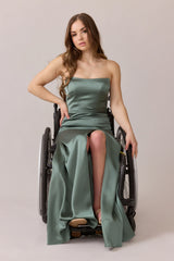 Ellapink Satin Dress | Made To Order