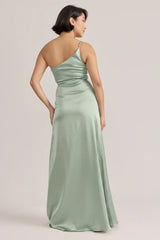 Ellapink Satin Dress Sage | Ready To Ship
