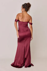 Ellapink Convertible Satin Dress | Made To Order