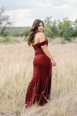 Ellapink Convertible Velvet Dress | Made To Order