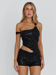 Ellapink ROC SHORTS BLACK