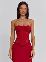 Ellapink ALEXIAM MAXI DRESS RED