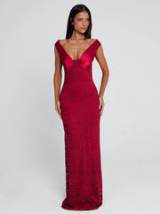 Ellapink SYLORA MAXI DRESS RED
