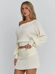 Ellapink ORENA MINI SKIRT IVORY