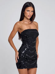 Ellapink LOZ MINI DRESS BLACK