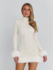 Ellapink OMEYA MINI DRESS WHITE