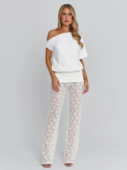 Ellapink AVENELLE PANT WHITE