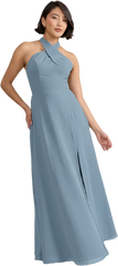 Ellapink Chiffon Dress | Ready To Ship | French Blue