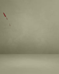 The Red Frill Trim Side Split Midi Dress