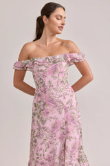 Shea Chiffon Floral Print Dress | Made To Order