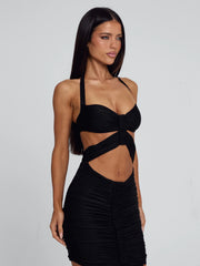 Ellapink LUCCA MIDI DRESS BLACK