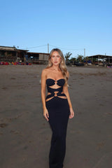 VIORA MAXI DRESS BLACK