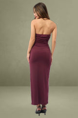 Red Bodycon Dress Halter Neck