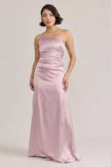 Ellapink Satin Dress Perfect Pink | Ready To Ship