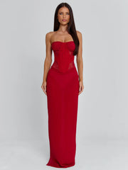 Ellapink ALEXIAM MAXI DRESS RED
