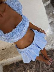 BONNIEE TOP BLUE GINGHAM