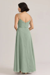Ellapink Chiffon Dress | Ready To Ship | Sage