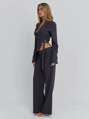 Ellapink RIVERIA BLAZER CHARCOAL