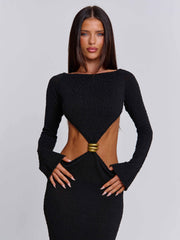 TOVA MAXI DRESS BLACK