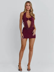 Ellapink KARIEL MINI DRESS PURPLE