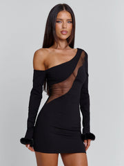 Ellapink ISOLDE MINI DRESS BLACK