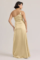 Ellapink Satin Dress Pale Yellow | Ready To Ship