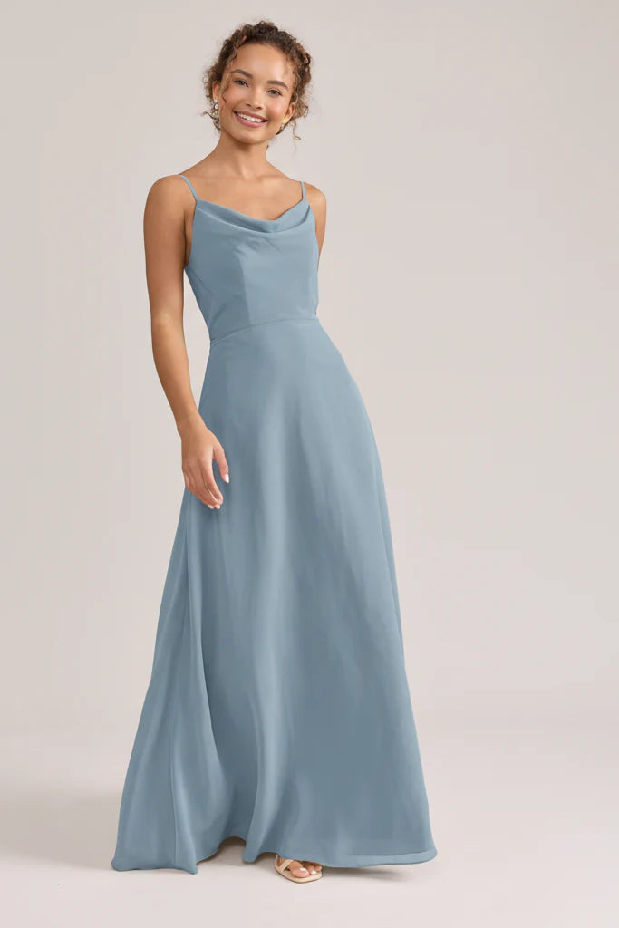 Ellapink Chiffon Dress | Ready To Ship | French Blue