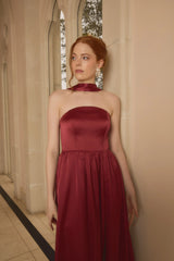 Ellapink Satin Dress | Made To Order