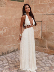 SILVIAE MAXI DRESS WHITE