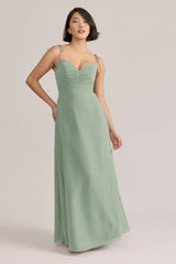 Ellapink Chiffon Dress | Ready To Ship | Deep Olive