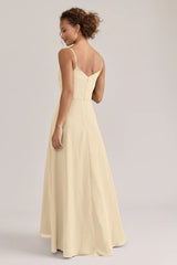 Ellapink Chiffon Dress | Ready To Ship | Pale Yellow