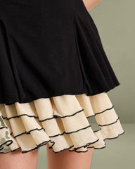 Women's Black Bodycon Knitted Mini Dress