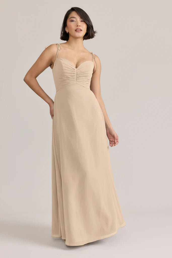 Ellapink Chiffon Dress | Ready To Ship | Champagne