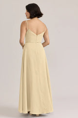 Ellapink Chiffon Dress | Ready To Ship | Pale Yellow