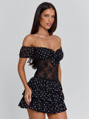 Ellapink VELZA MINI DRESS BLACK