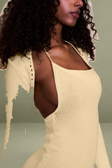 Crochet Halter Mini Dress